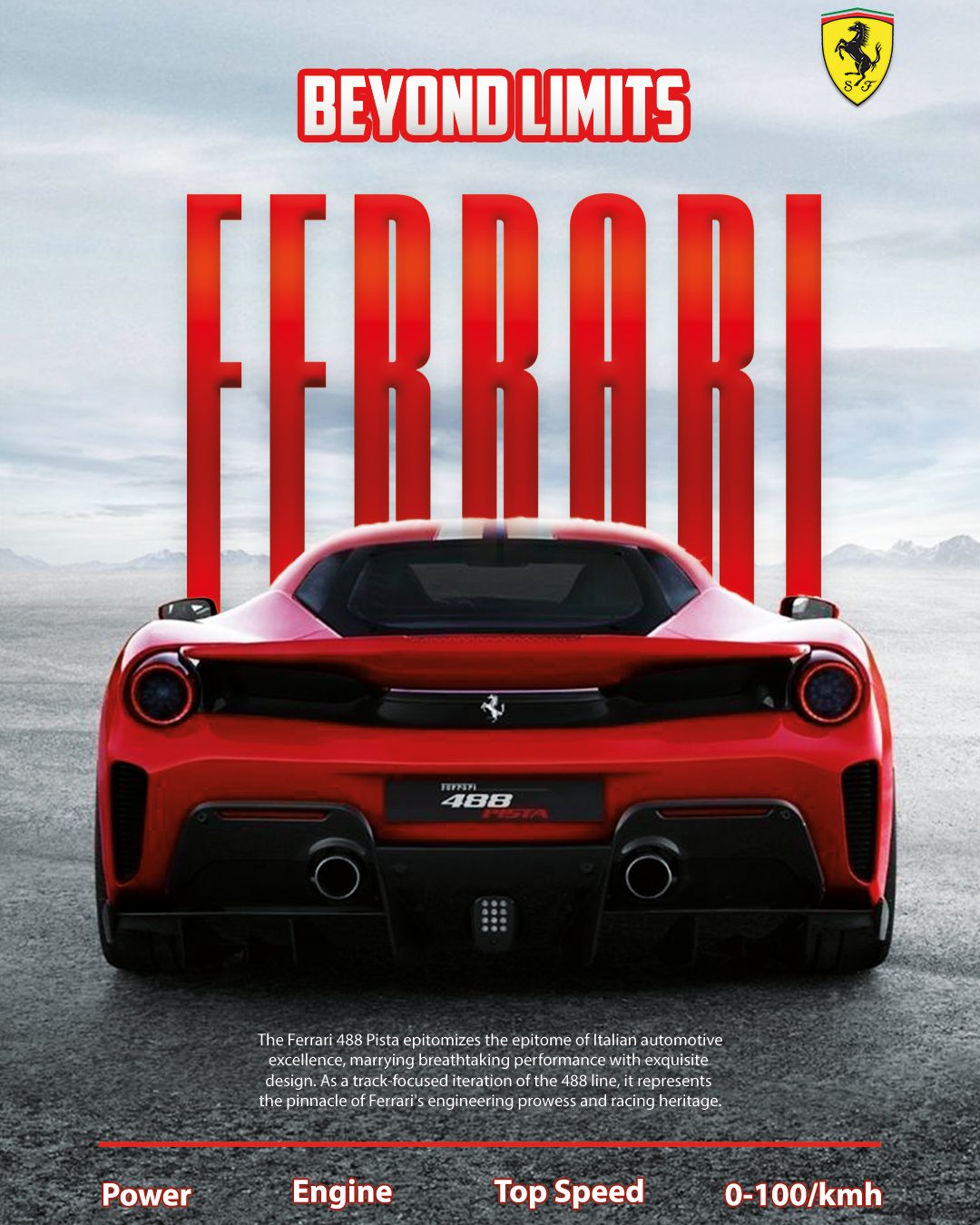 Ferrari Aesthetic Poster For Insta