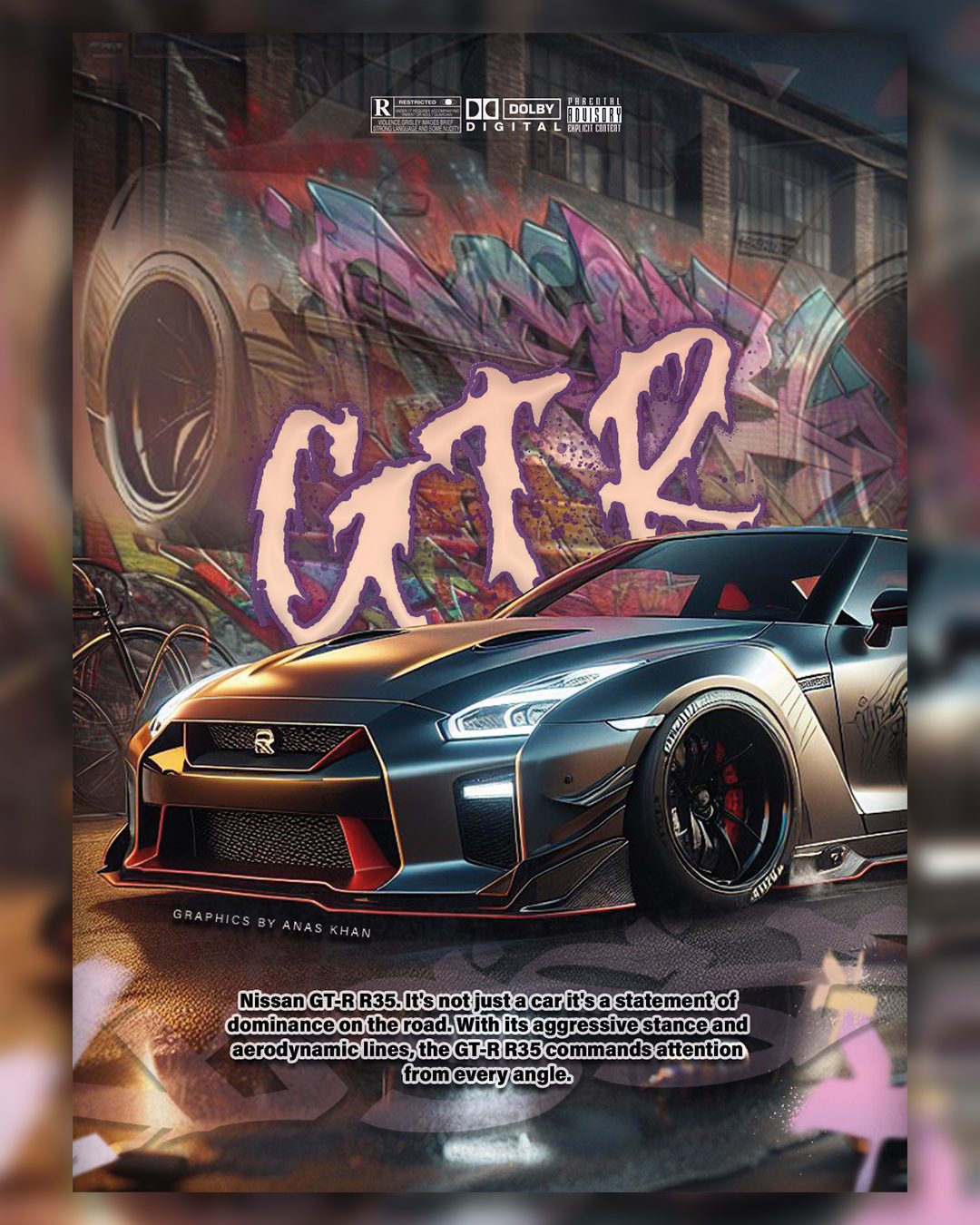 Nissan GTR R34 Poster