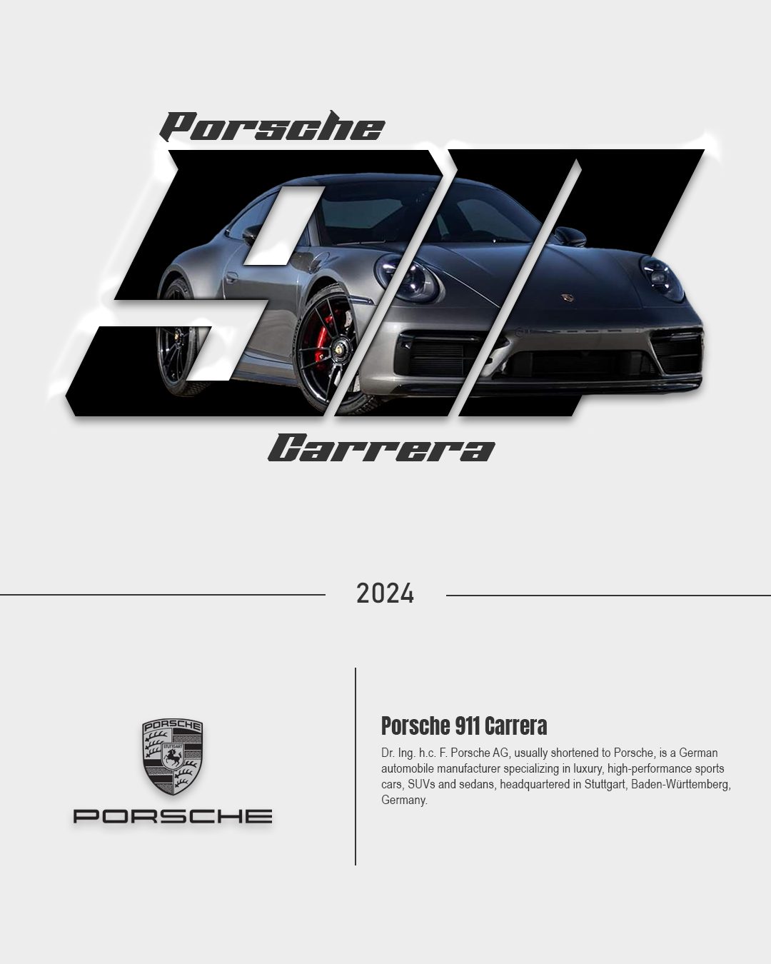 Porsche 911 Carrera Poster
