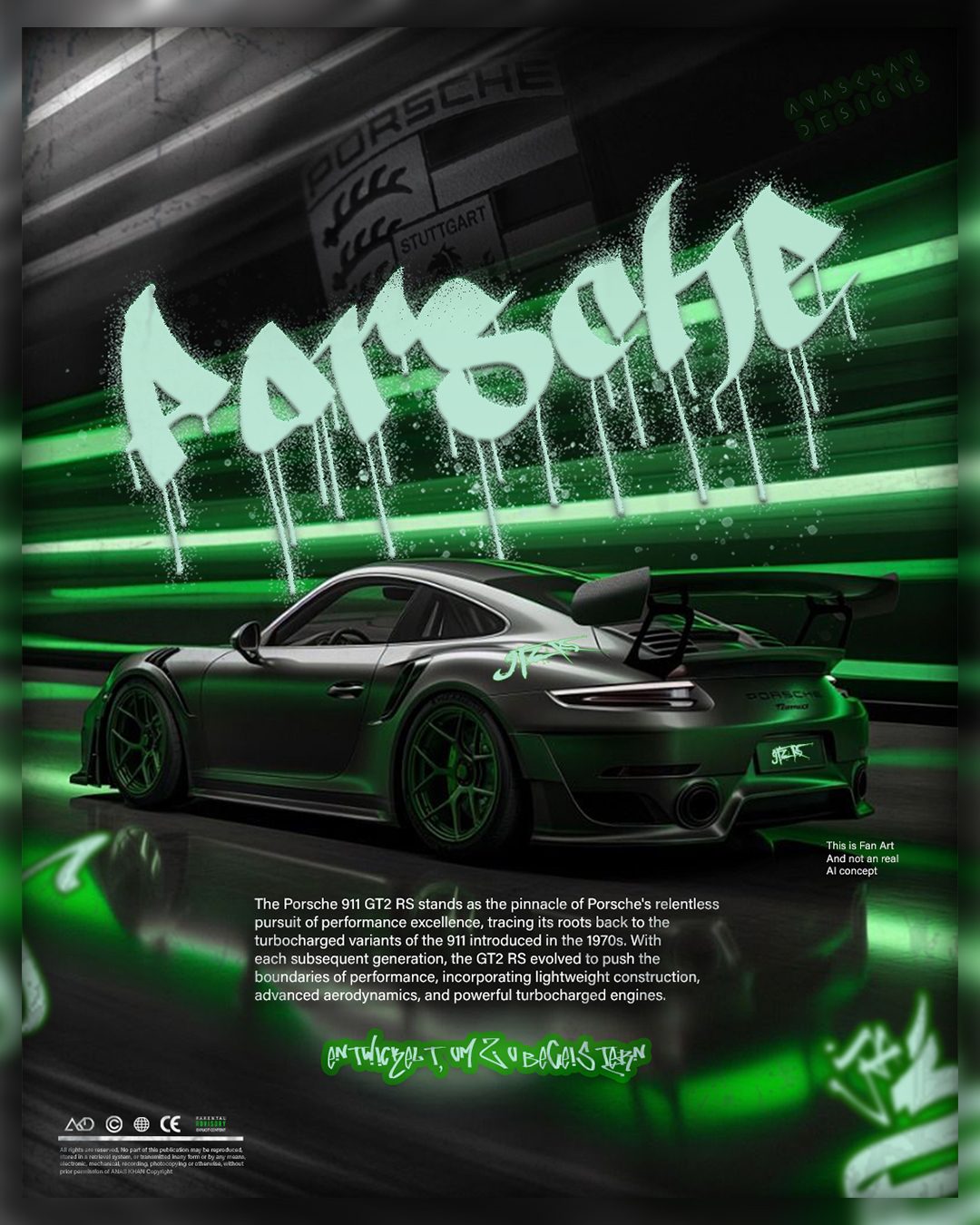 Porsche 911 GT2RS Poster